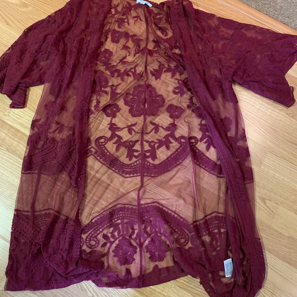 LIKE NEW Lace Duster